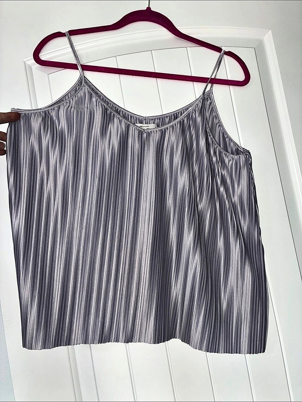 Maurices Striped Camisole in Purple Size Large Like New